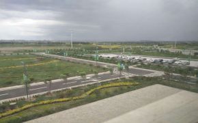 路橋一公司承建的烏蘭察布機場綠化、硬化工程